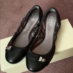 Coach leather flats